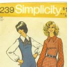Vintage 1972 sewing patterns Simplicity misses' size 14 uniform and a Jiffy dress