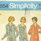 Vintage 1974 and '75 sewing patterns Simplicity misses' size 14 blouse, pants... and dress