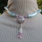 Heart dangle choker