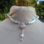 Heart dangle choker