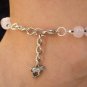 Rose quartz horse lover anklet