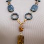 'Fall Trees' stone Y necklace