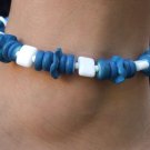 ANKLET - 'blue ruffles'