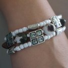 Bracelet - multi strand mixed stone