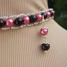 PEARL SPARKLE CHOKER and earrings