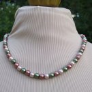 3 Tone Pearl Necklace