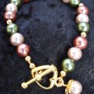 3 Tone Pearl Bracelet