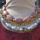 Multi-Stone and Pearl Necklace