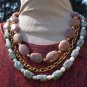 Multi-Stone and Pearl Necklace