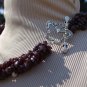 Garnet Chips and Freshwater Pearl Necklace