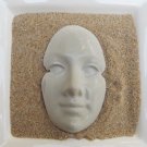 Large Raw Unfinished Stone Face for Mixed Media Craft F1