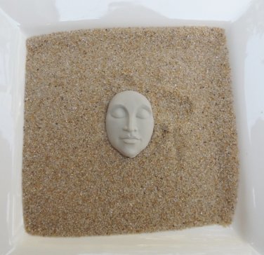 2 Inch Raw Unfinished Stone Face for Mixed Media Craft F5
