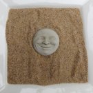 2 1/4 Inch Raw Unfinished Stone Moon Face for Mixed Media Craft F5