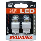Sylvania Zevo Super Bright White Led 7440 6000k 2 Bulbs Turn Signal Light