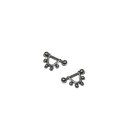 Stainless Steel Ball Taper Screw Hoop Earrings