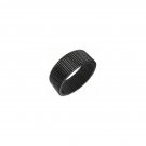 Stainless Steel Mesh Ring Black