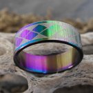 Stainless Steel Iridescent Ring