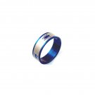 Stainless Steel Blue Spider Ring