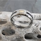 Titanium And Cable Ring