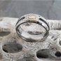 Titanium And Cable Ring