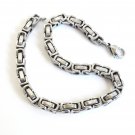 Stainless Steel Smooth Byzantine Style Bracelet