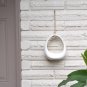 Ceramic Wall Hanging Planter Pot Unique Skinny Shape Ceramic White
