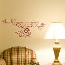 When Life Gives you Scraps Make a Quilt Quote Decal vinyl