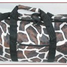 Wholesale Giraffe Brown White Lady's Tote Duffel (1 CASE=20)