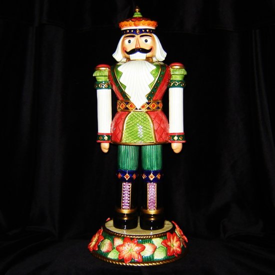 Fitz & Floyd - Signature Series Poinsettia Nutcracker Ltd Ed