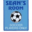Personalized SOCCER Boys Bedroom Door SIGN