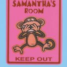 Personalized MONKEY Kids Bedroom Door SIGN