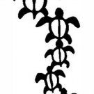 5-TURTLES in a row VINYL Syticker/decal