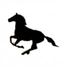 GALLOPING HORSE SILHOUETTE  Vinyl 5" STICKER / DECAL