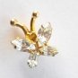 Vintage Butterfly Rhinestone Tie Tac Pin
