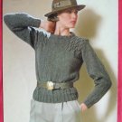 Tahki womens pullover pattern TAL 166 C