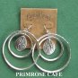 Lucky Brand Silver Tone Double Hoop Earrings NWT