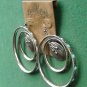 Lucky Brand Silver Tone Double Hoop Earrings NWT