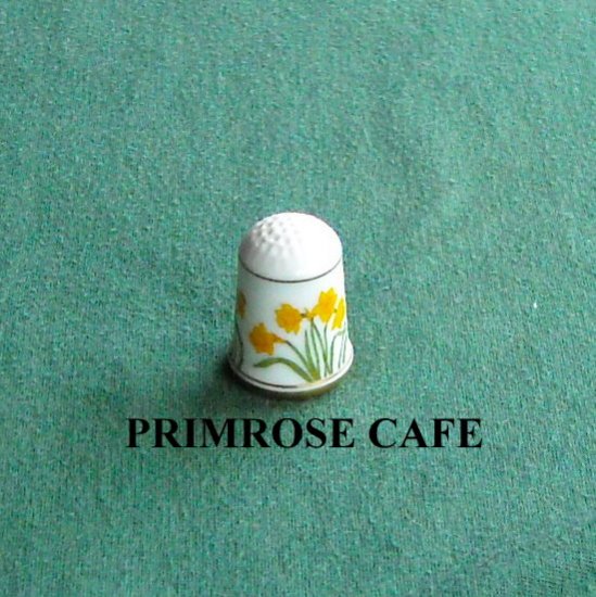 Narcissus Franklin Flowers Of Nederland Holland Porcelain Thimble