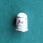 Franklin Flowers Of Nederland Holland Porcelain Thimble Cyclamen