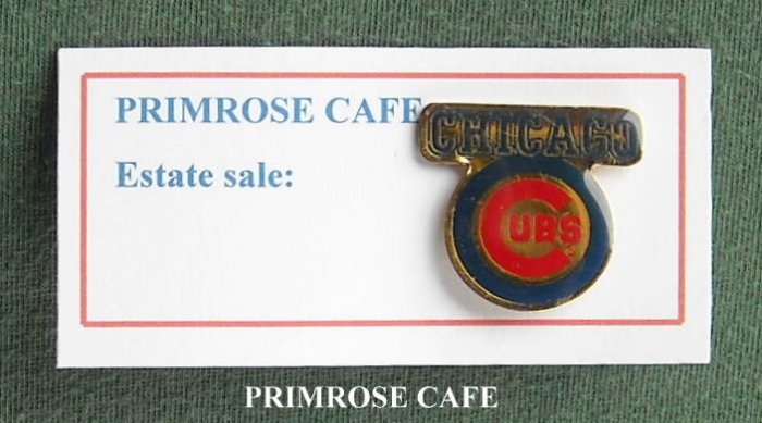 Vintage Chicago Cubs Baseball Team Tie Tac Pin