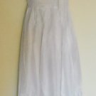 Strapless womens white cotton blend satin ruffle tube dress size M Strapless womens white cotton blend satin ruffle tube dress size M