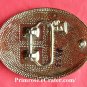 Gold And Silver Colored Flower Design Metal Belt Buckle