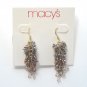 Grape Cluster Gold tone Macys Dangle Earrings