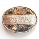 Ornate Vintage Silver Color Belt Buckle Ornate Vintage Silver Color Belt Buckle