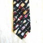 D'em Crazy Tie Wine Design Cotton Mens Necktie