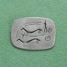 Vintage Jorgen Jensen Denmark Viking Pewter Brooch