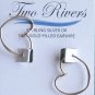 Two Rivers sterling silver pierced earrings