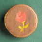 Teak Wood Rose Handmade Belt Buckle