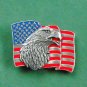 American Flag Eagle Siskiyou Belt Buckle