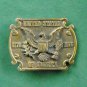 Vintage United States Of America Brass Belt Buckle